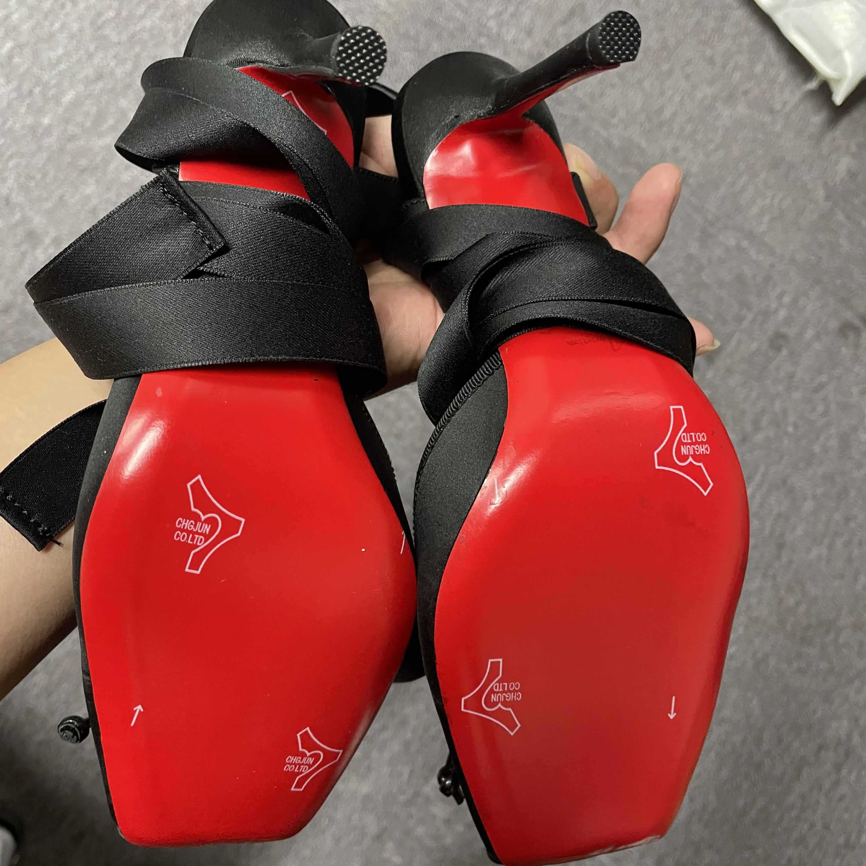 Christian Louboutin Cassia Lace-Up Slingback Pumps - DesignerGu