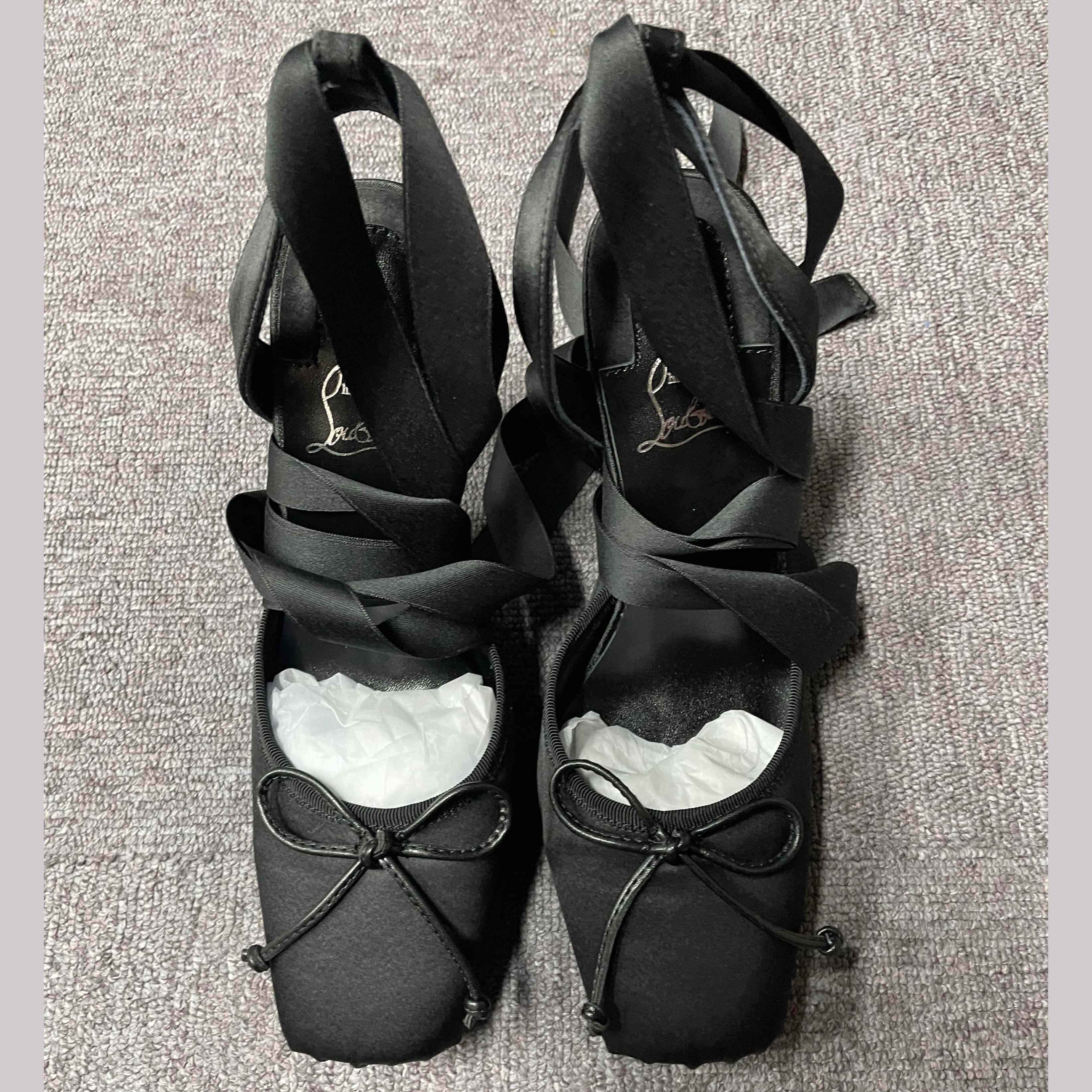 Christian Louboutin Cassia Lace-Up Slingback Pumps - DesignerGu