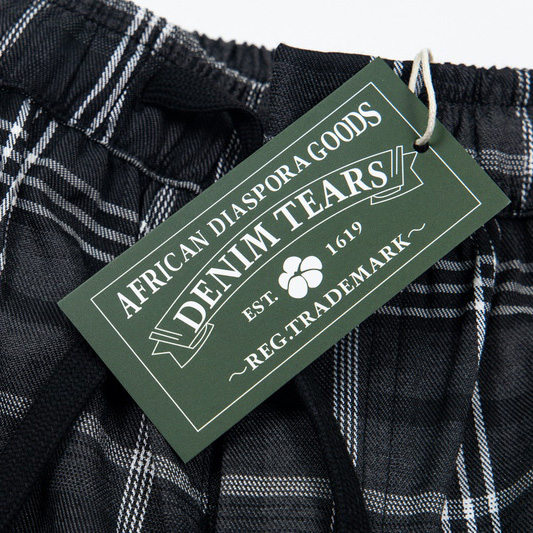 Denim Tears Wreath Pajama Pants 'Grey' - DesignerGu
