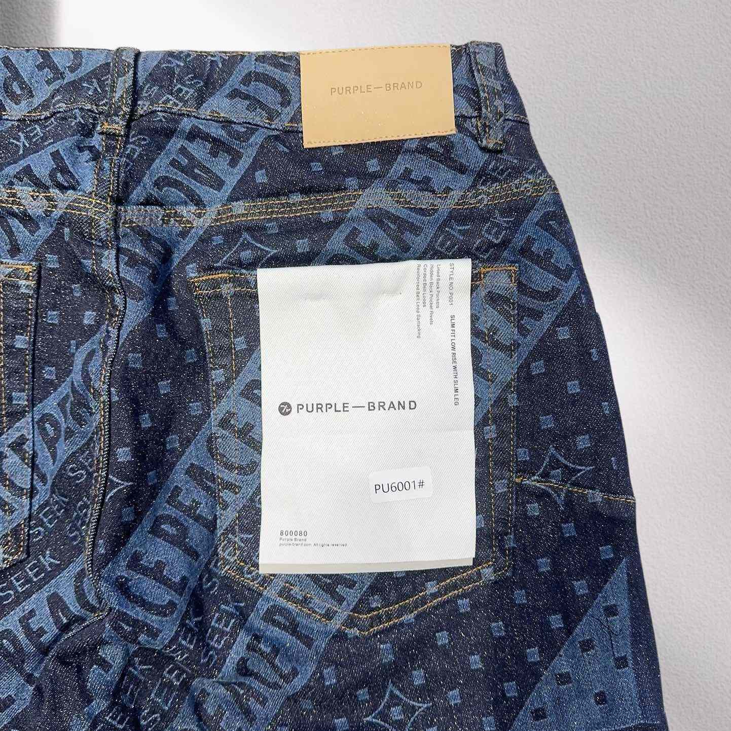 Purple-Brand Denim Shorts    6001 - 