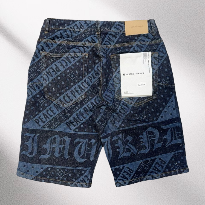 Purple-Brand Denim Shorts    6001 - 