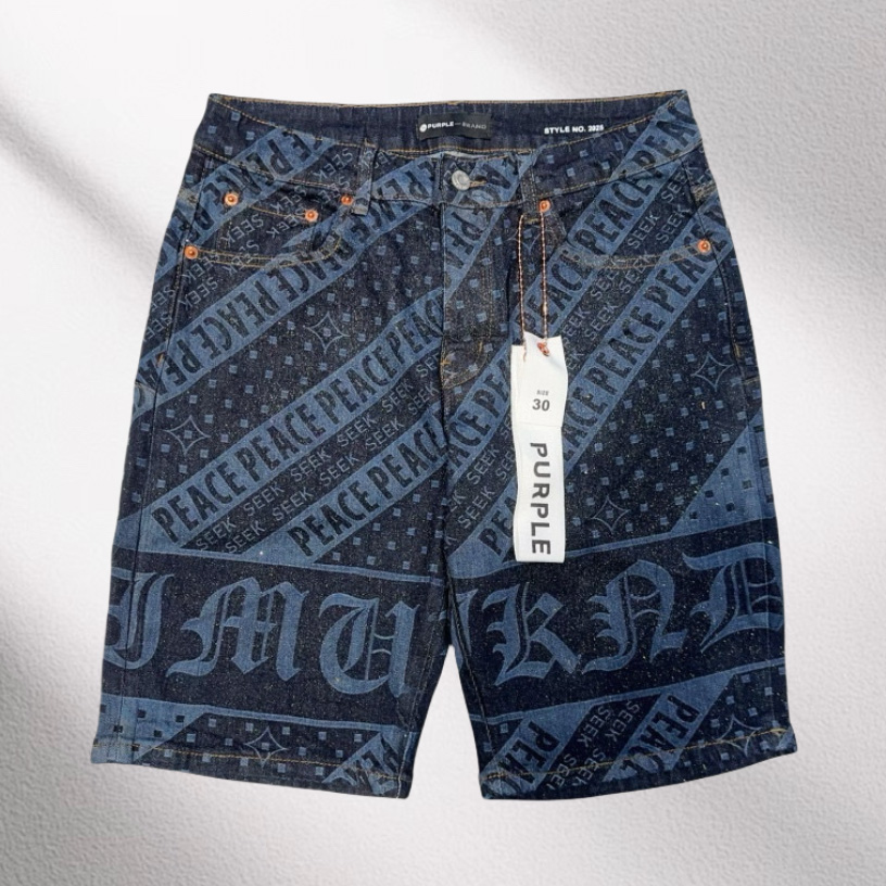 Purple-Brand Denim Shorts    6001 - 
