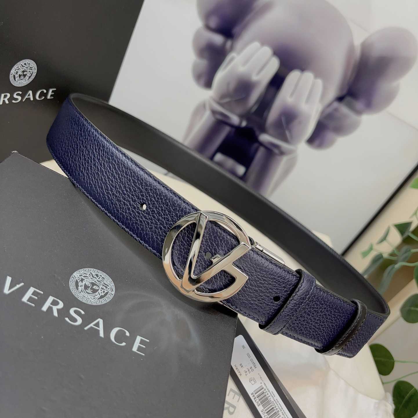Versace Leather Belt   40mm - DesignerGu