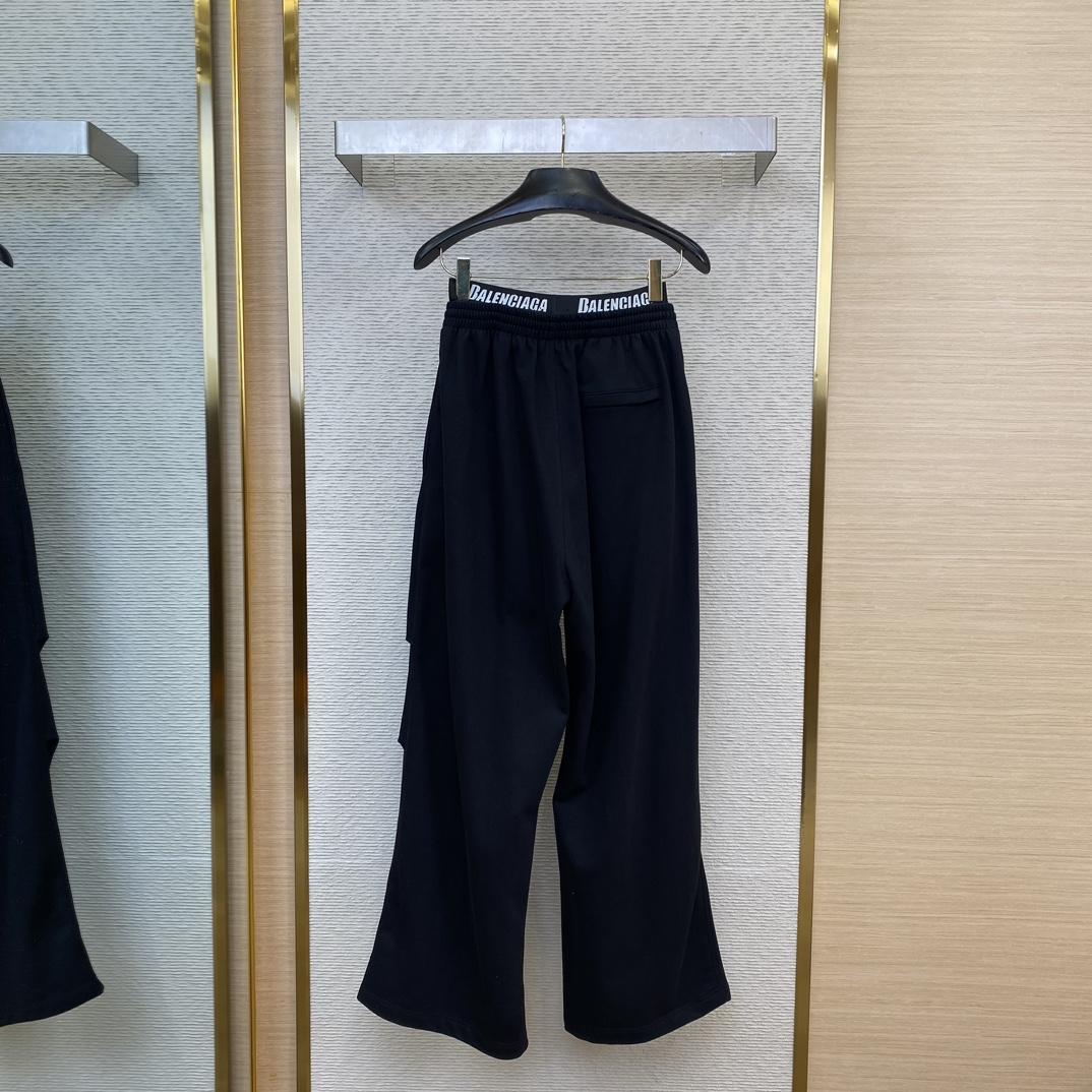 Balenciaga New Sporty B Trompe L'oeil Waistband Baggy Sweatpants - DesignerGu