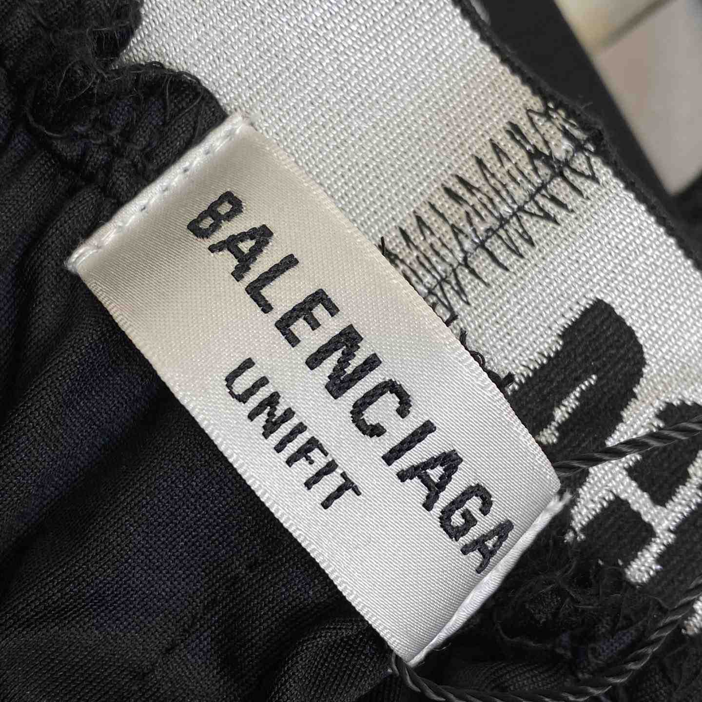 Balenciaga New Sporty B Trompe L'oeil Waistband Baggy Sweatpants - DesignerGu