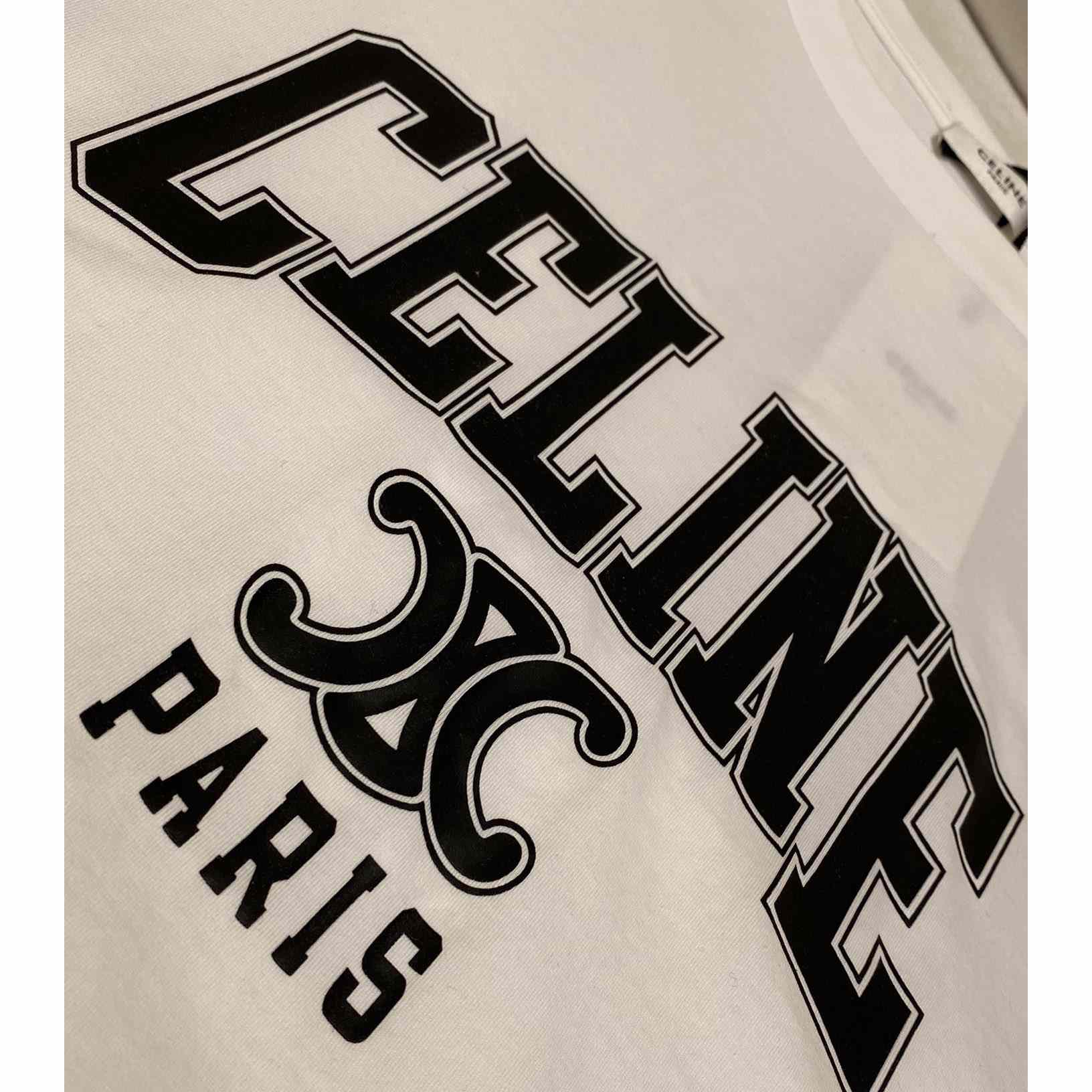 Celine Loose T-shirt In Cotton Jersey - DesignerGu