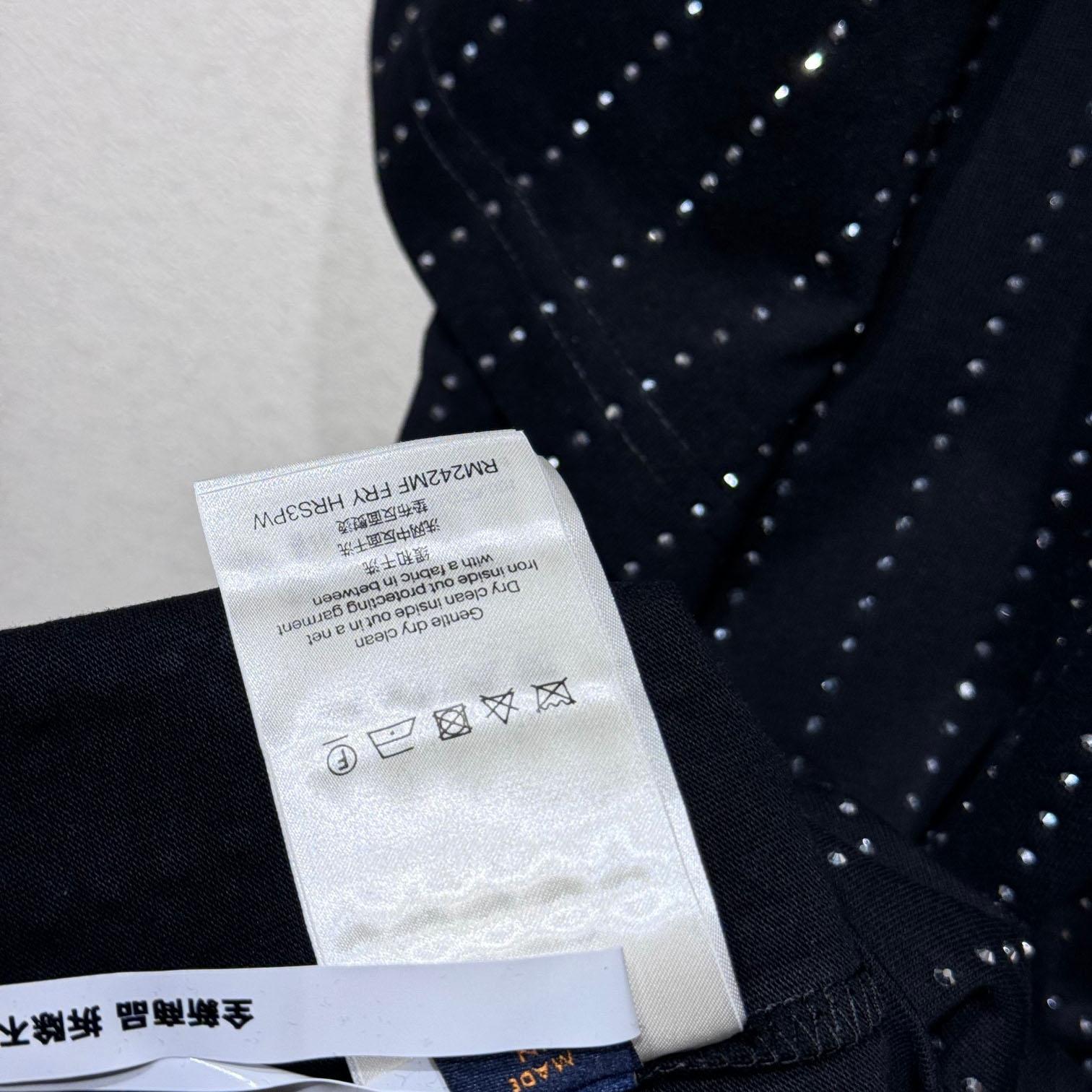 Louis Vuitton Crystal Embellished Cotton T-Shirt   1AFYDU - DesignerGu