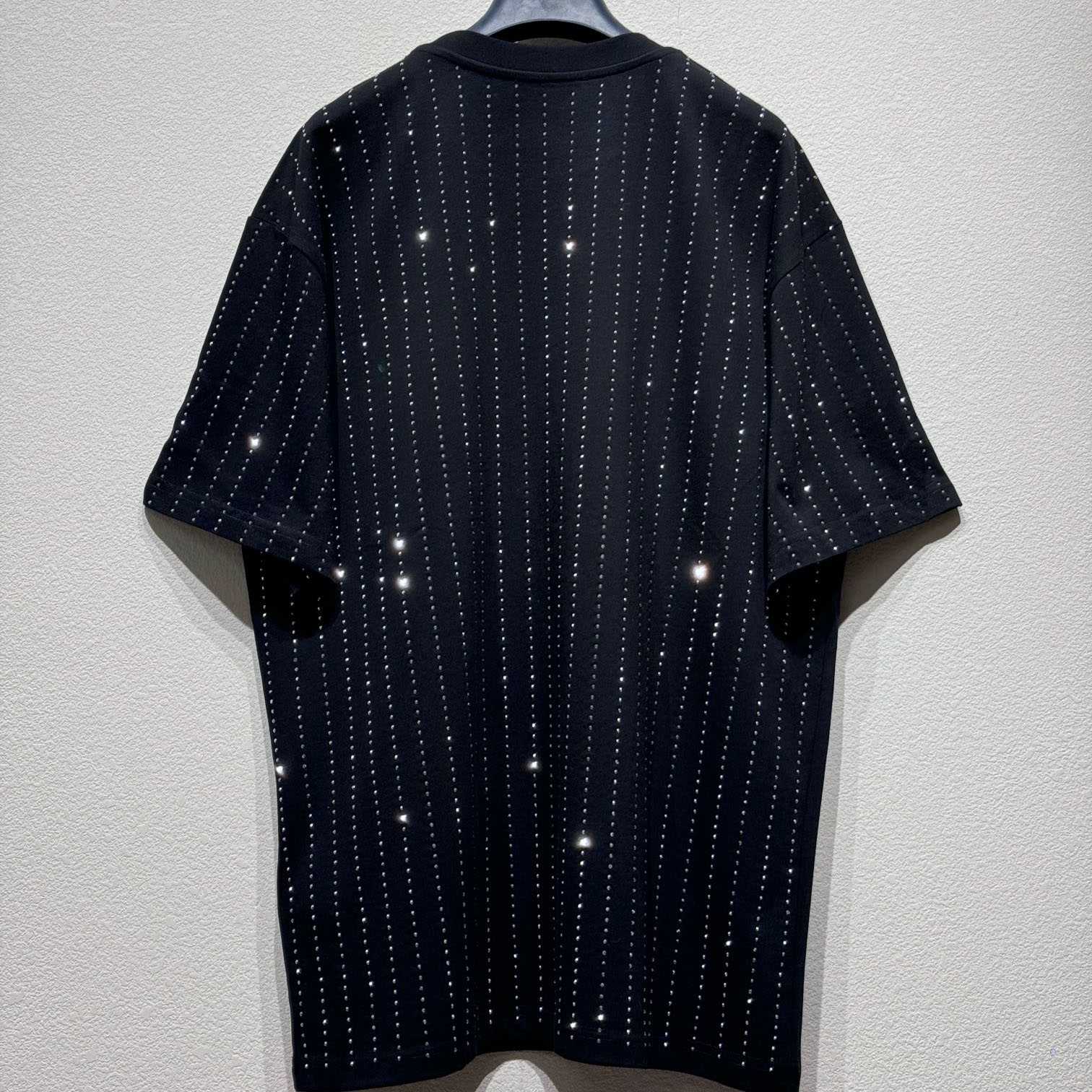 Louis Vuitton Crystal Embellished Cotton T-Shirt   1AFYDU - DesignerGu