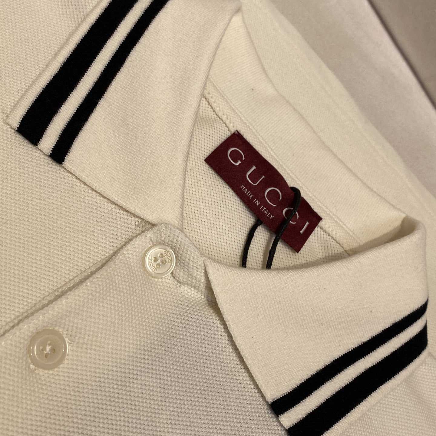 Gucci Cotton Polo Shirt  - DesignerGu