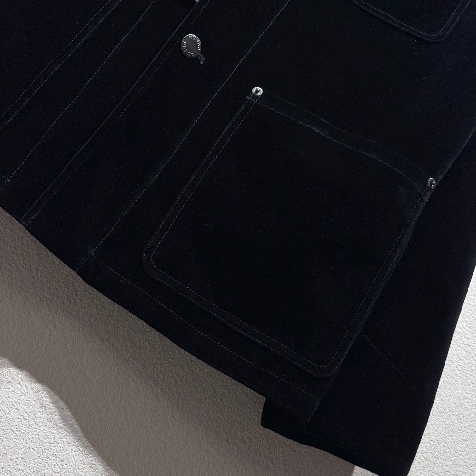 Prada Blouson In Velvet Denim - 
