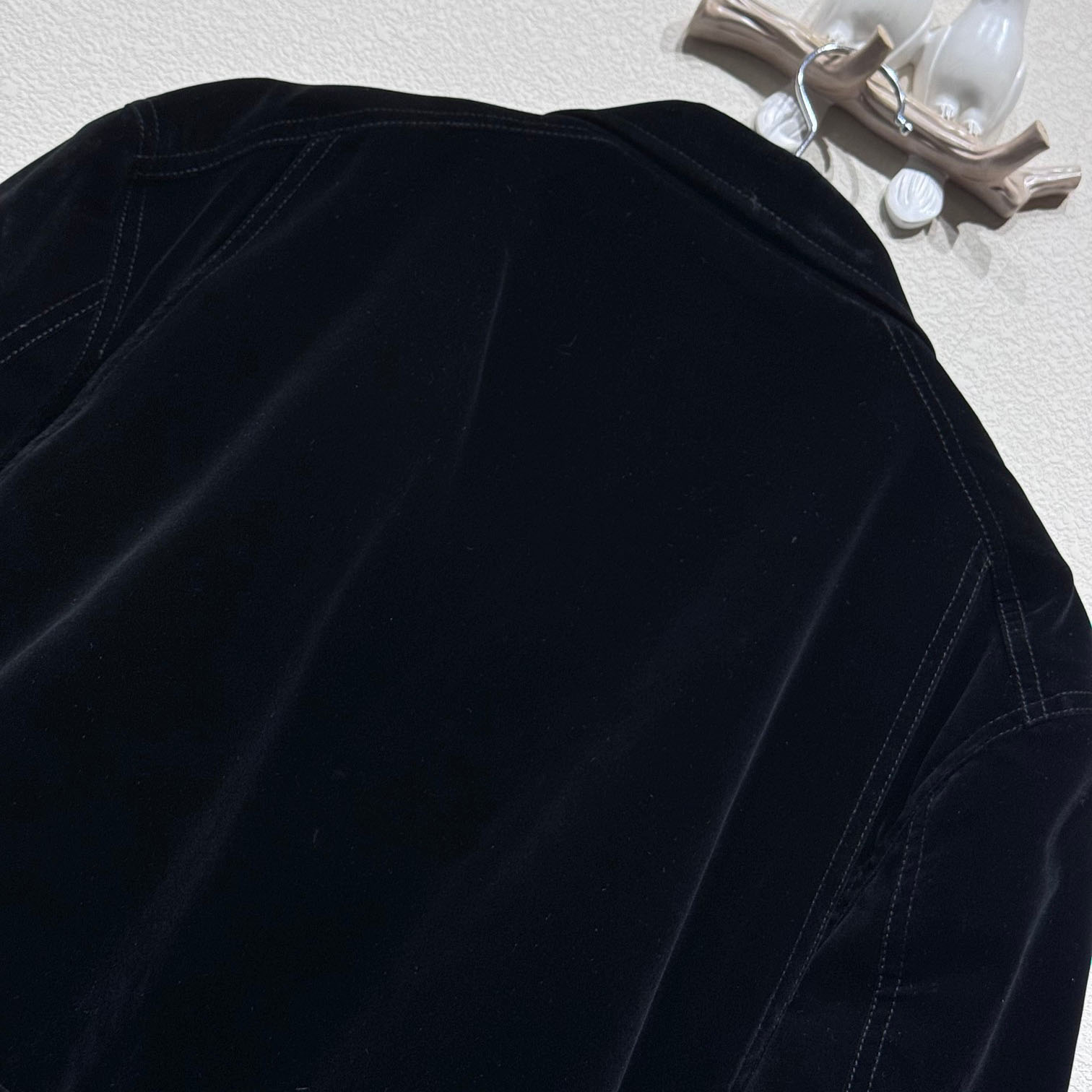 Prada Blouson In Velvet Denim - 