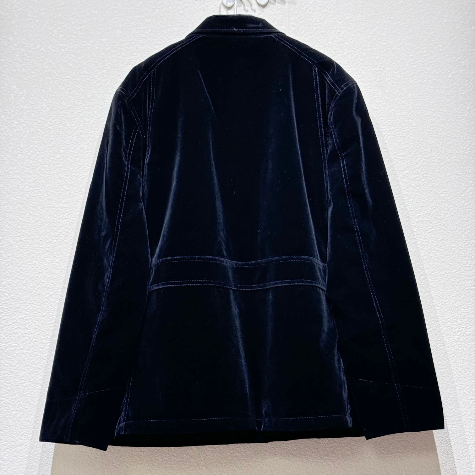 Prada Blouson In Velvet Denim - 