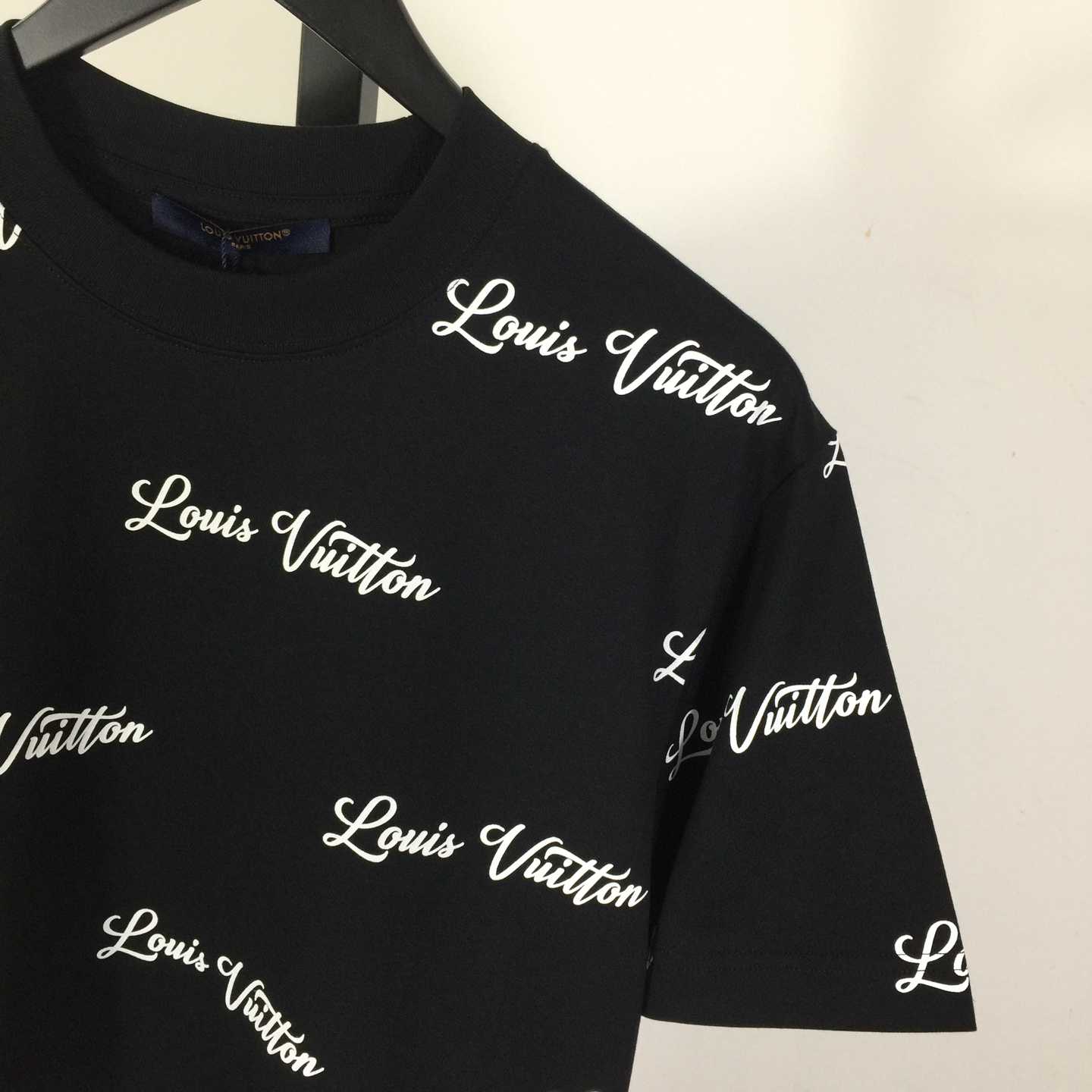 Louis Vuitton Logo Cotton T-Shirt - DesignerGu