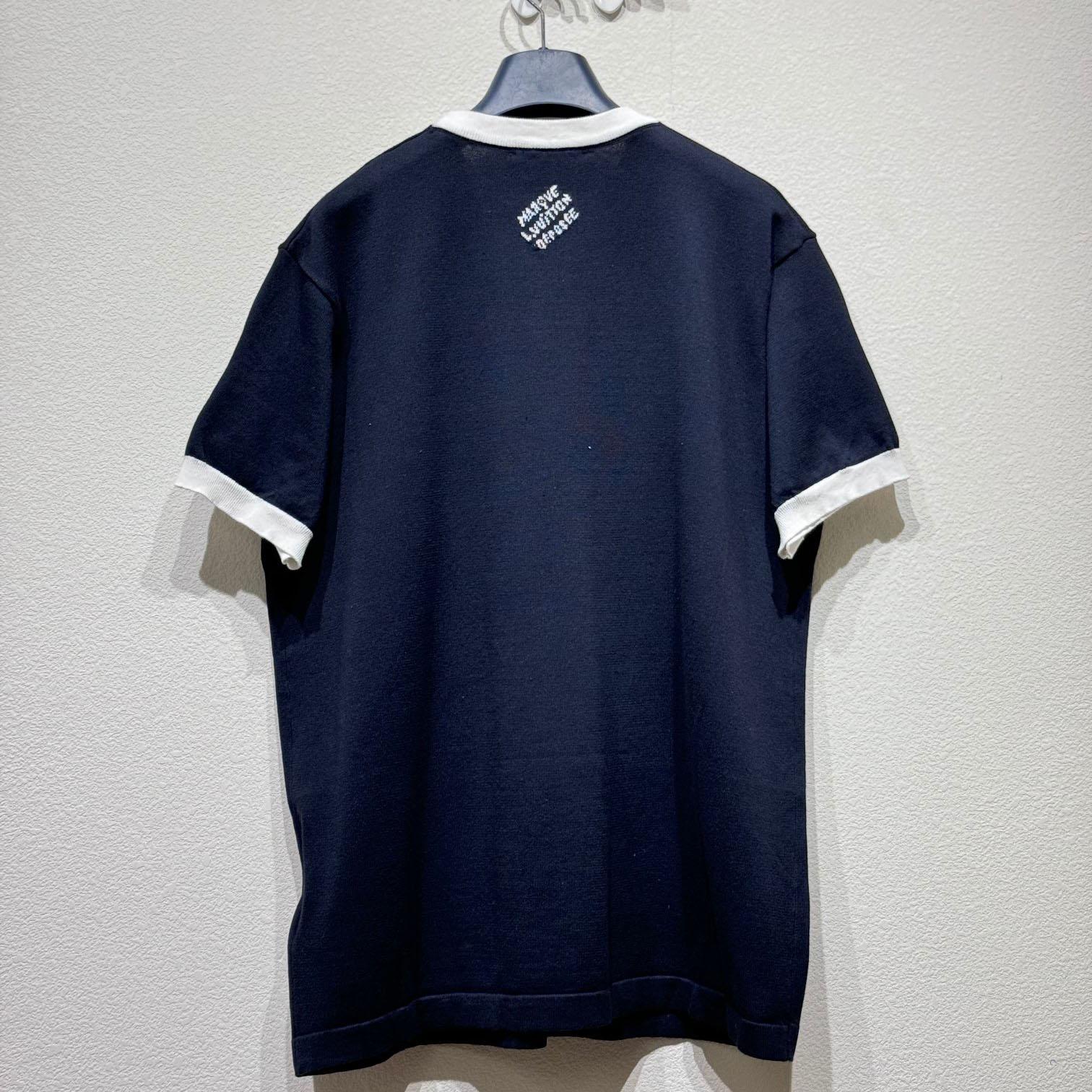 Louis Vuitton Graphic Intarsia Short-Sleeved Cotton Crewneck   - 