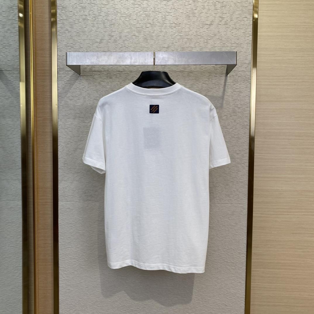 Louis Vuitton Monogram Flower 3D Gradient Print T-Shirt   1AGTRH - 