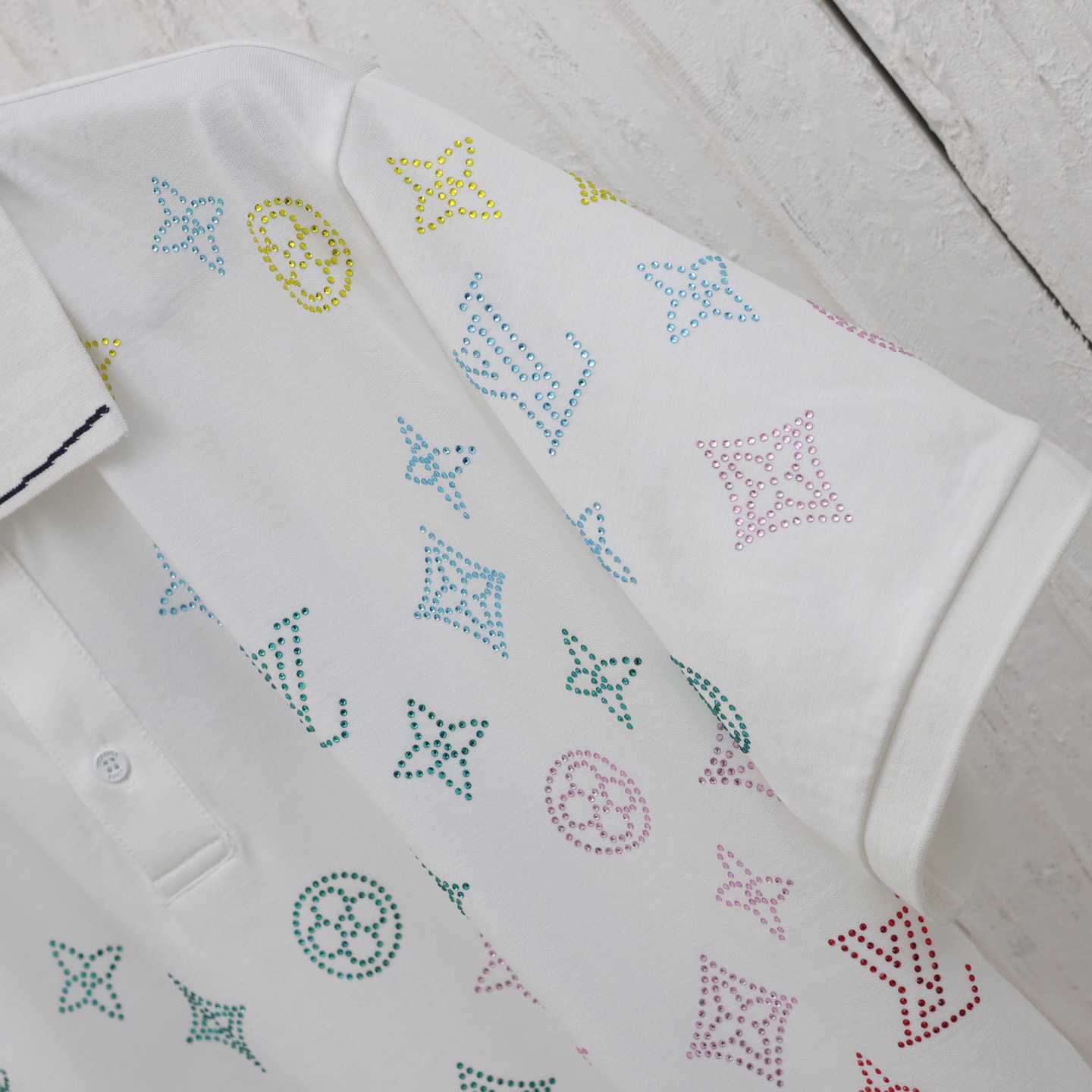 Louis Vuitton Monogram Flower Polo Shirt - DesignerGu