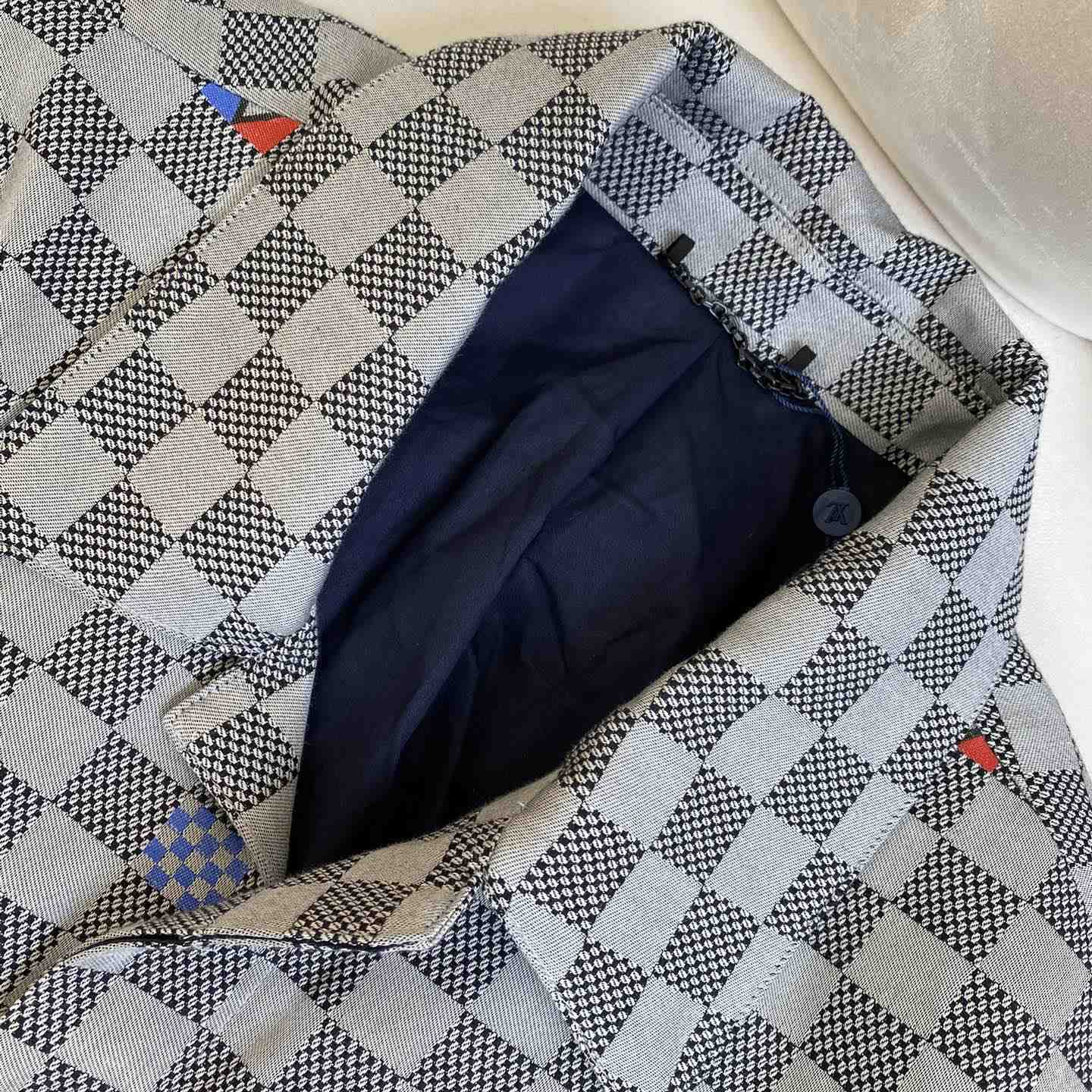 Louis Vuitton Damier Open Collar Cotton Overshirt  1AFVN5 - 
