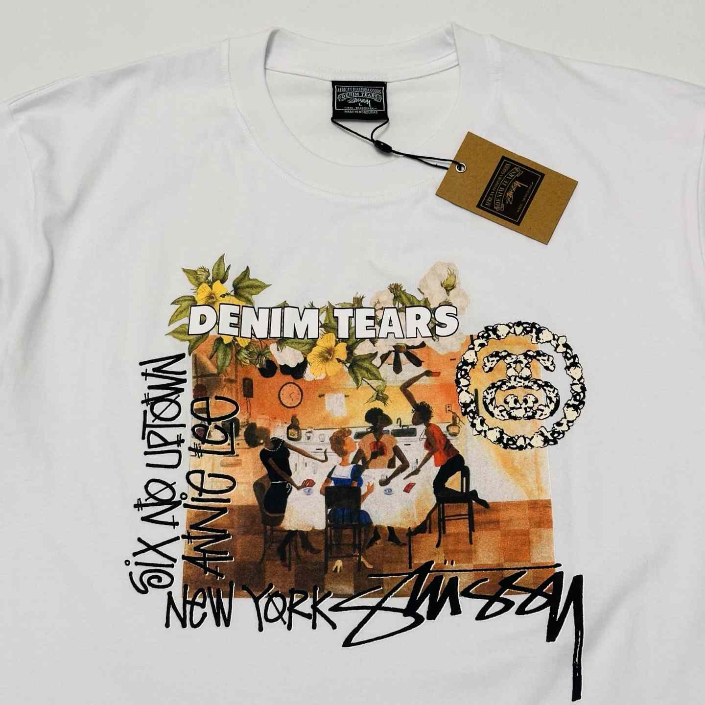 Denim Tears x Stussy Annie Lee Artist Tee - DesignerGu