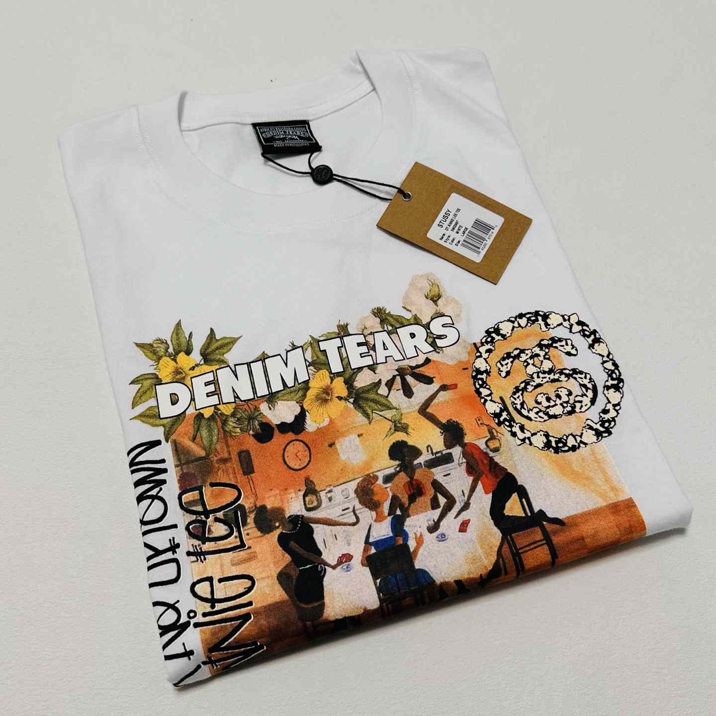 Denim Tears x Stussy Annie Lee Artist Tee - DesignerGu