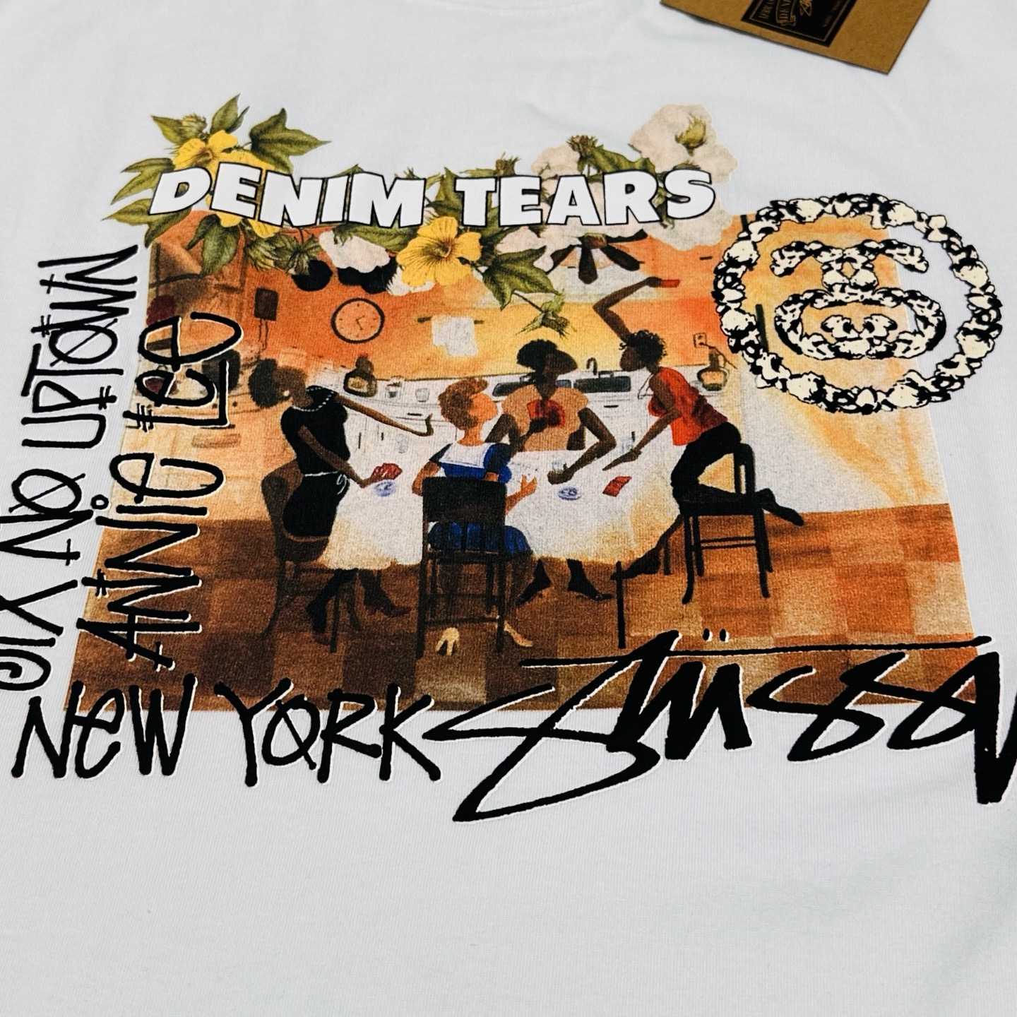 Denim Tears x Stussy Annie Lee Artist Tee - DesignerGu