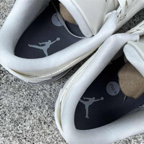 Air Jordan 3 “Sail/Metallic Silver” Sneakers   CK9246-100 - DesignerGu