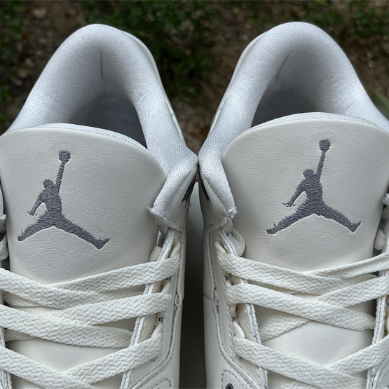 Air Jordan 3 “Sail/Metallic Silver” Sneakers   CK9246-100 - DesignerGu