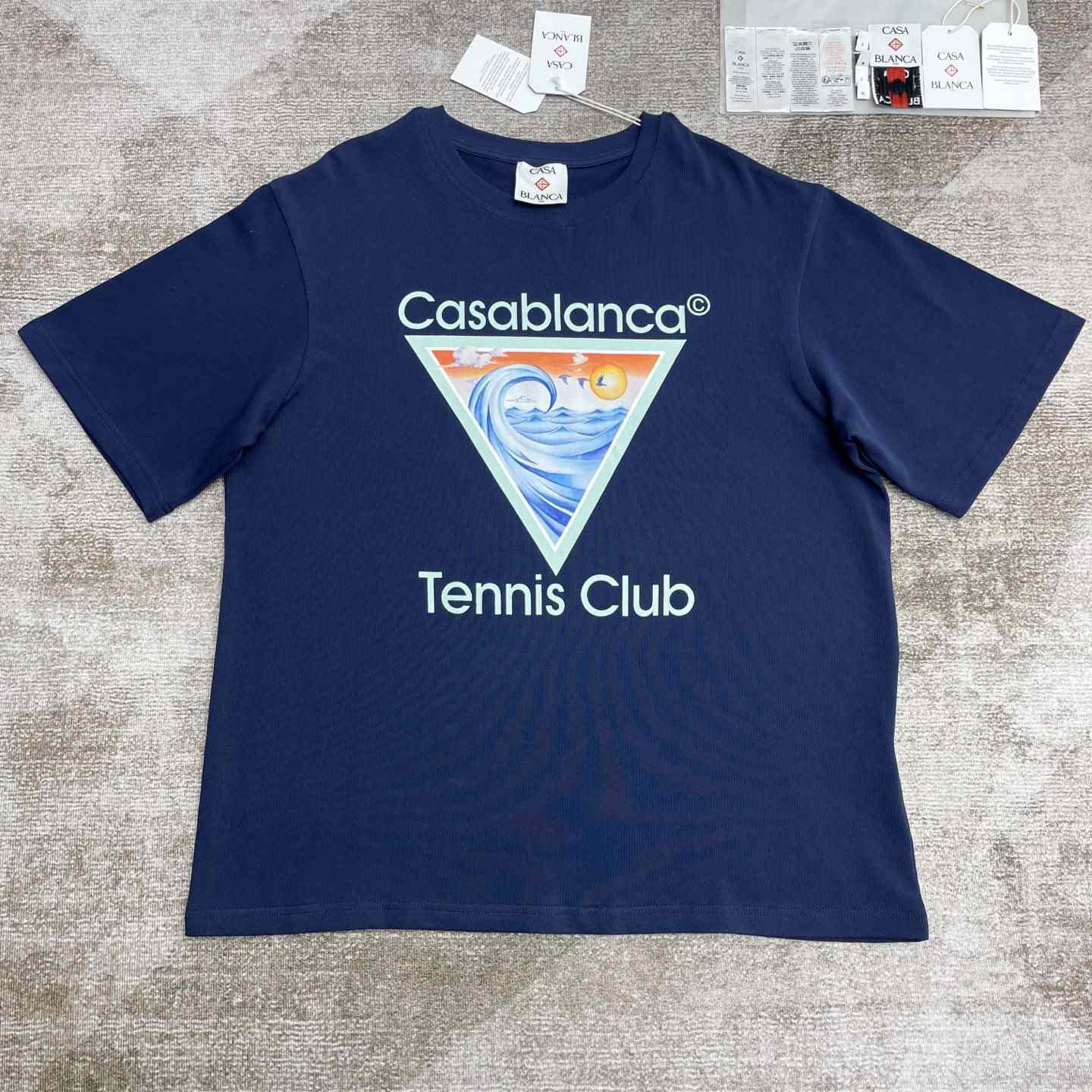 Casablanca Tennis Club Icon T-shirt   C972 - DesignerGu