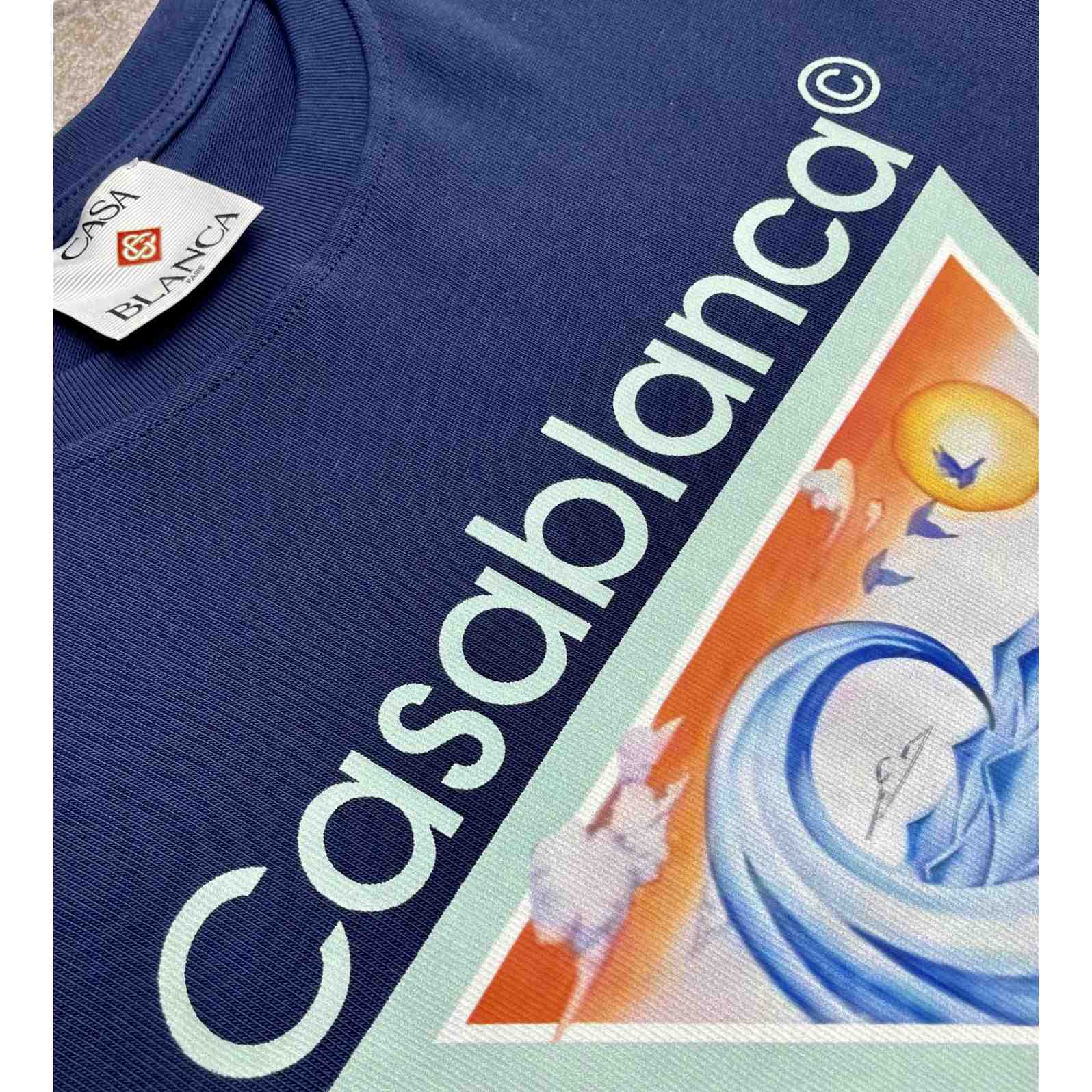 Casablanca Tennis Club Icon T-shirt   C972 - DesignerGu