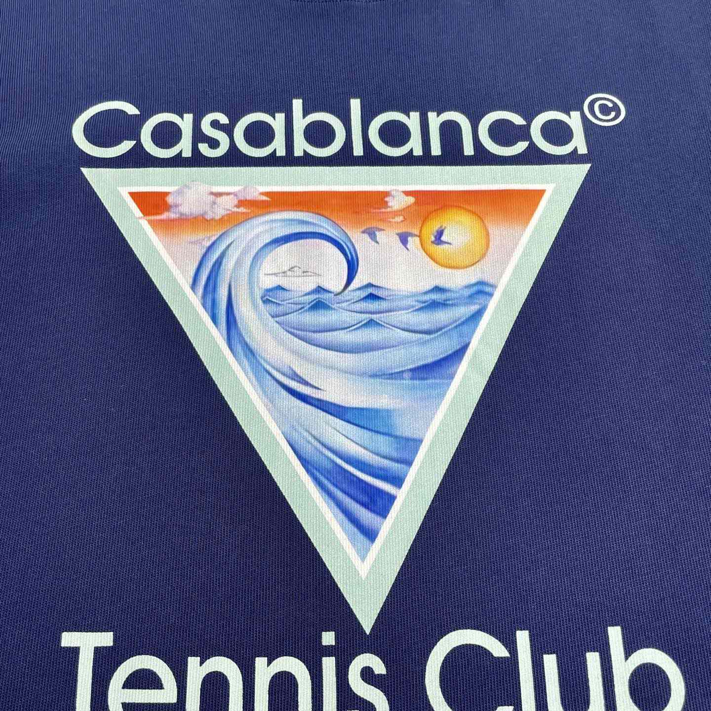 Casablanca Tennis Club Icon T-shirt   C972 - DesignerGu