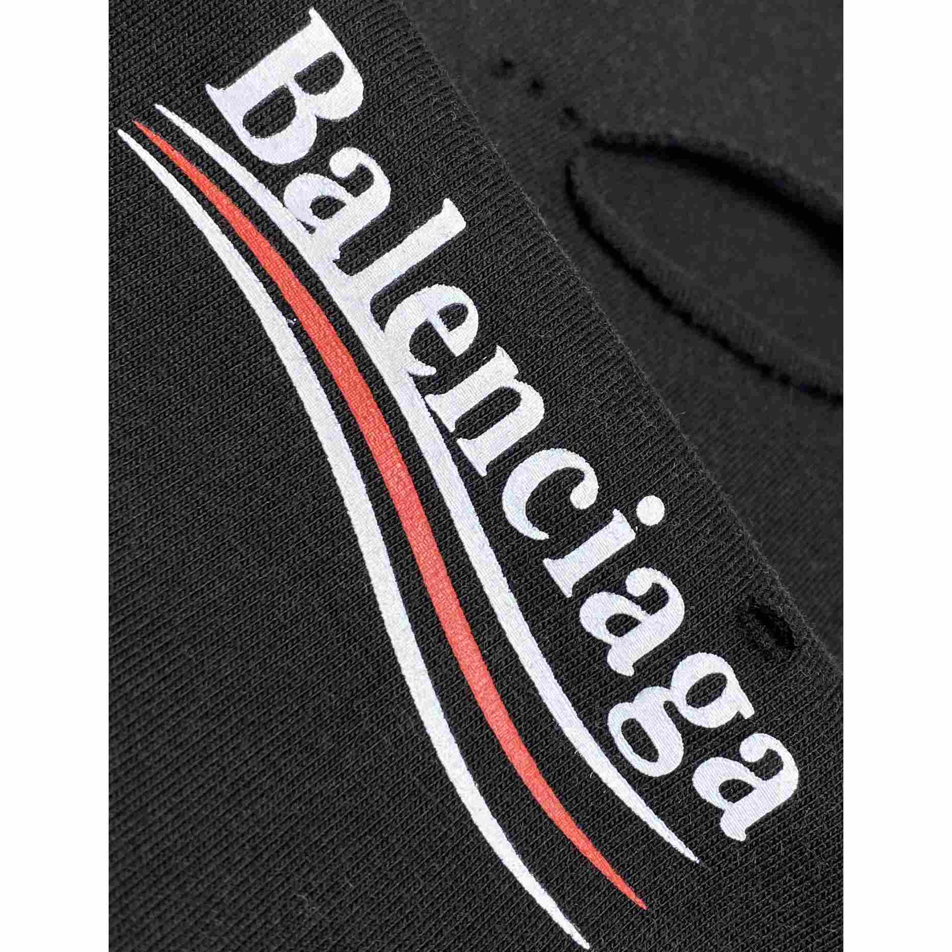 Balenciaga Political Campaign Layered T-shirt In Black - DesignerGu