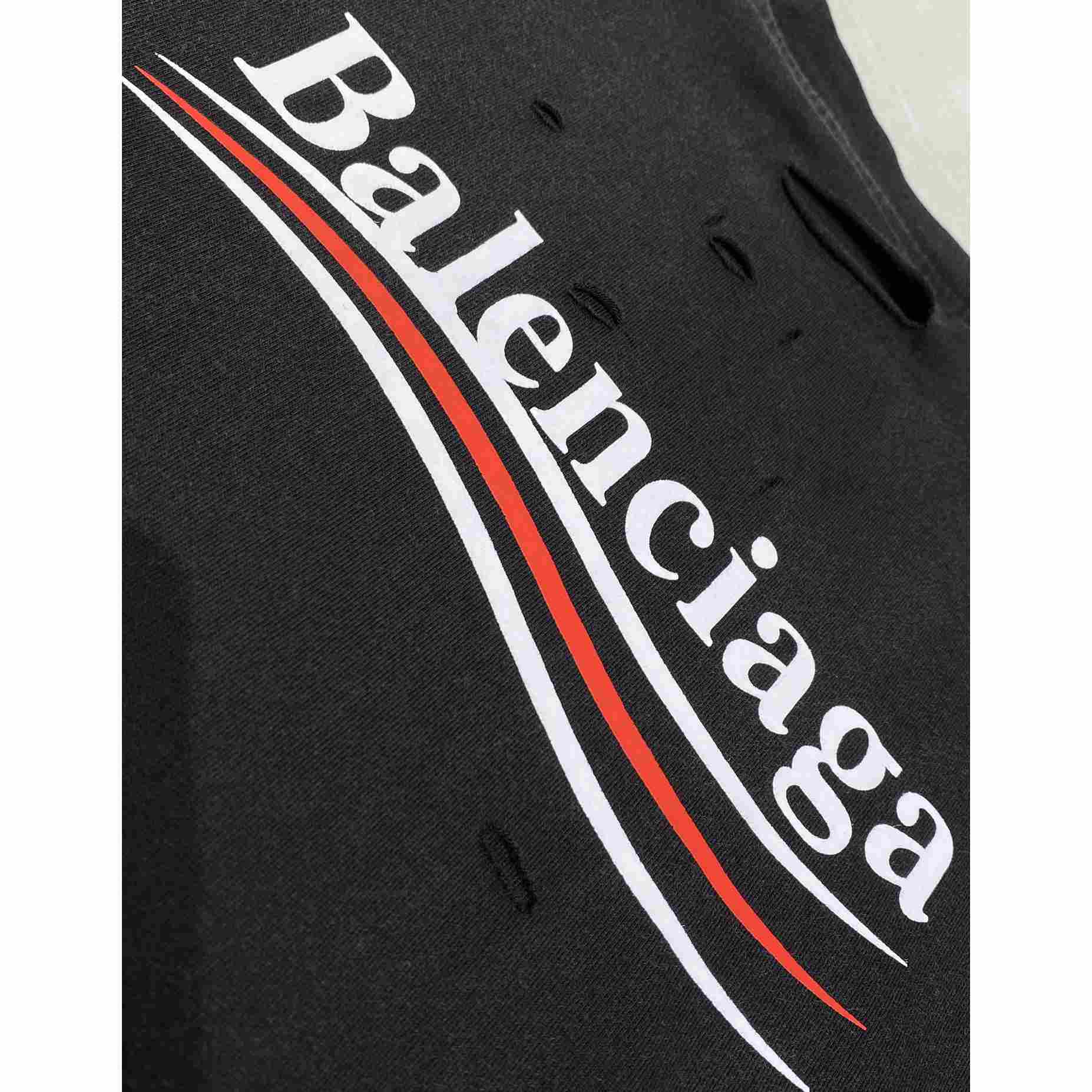 Balenciaga Political Campaign Layered T-shirt In Black - DesignerGu