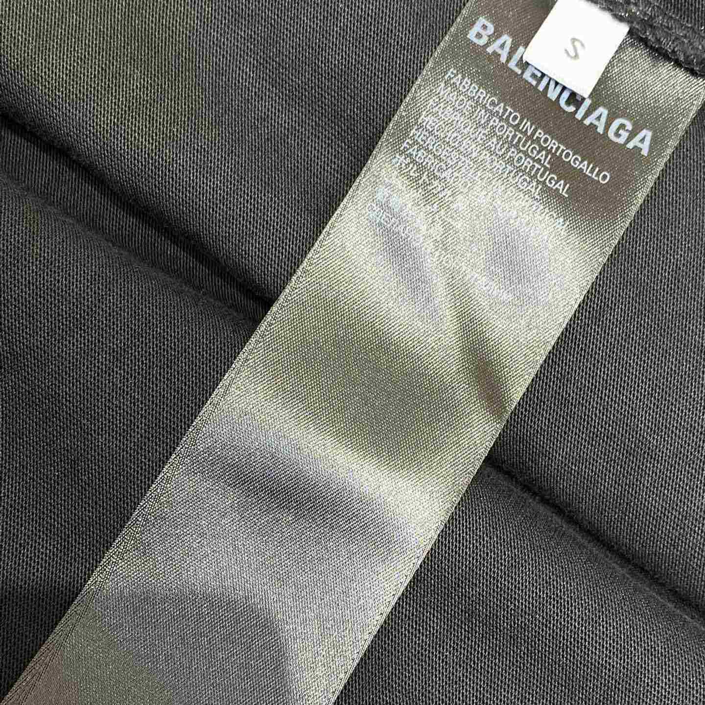 Balenciaga Political Campaign Layered T-shirt In Black - DesignerGu