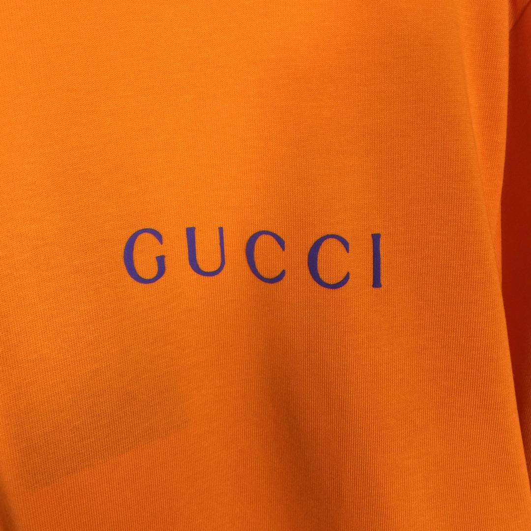 Gucci Printed Cotton Jersey T-shirt - DesignerGu