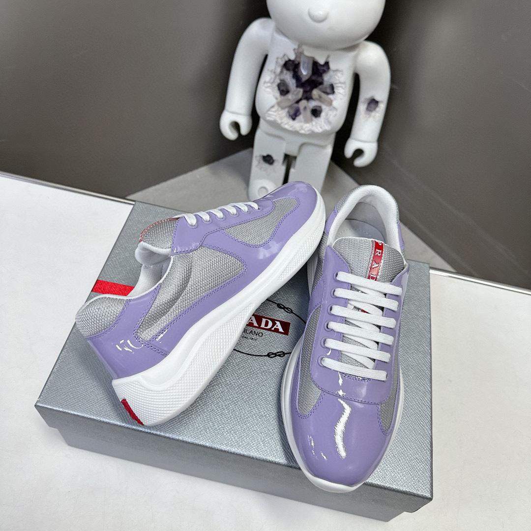 Prada America's Cup Biker Fabric Sneakers - 