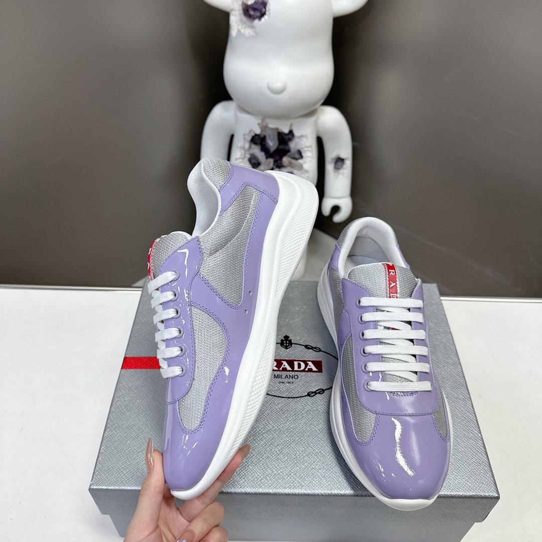 Prada America's Cup Biker Fabric Sneakers - 