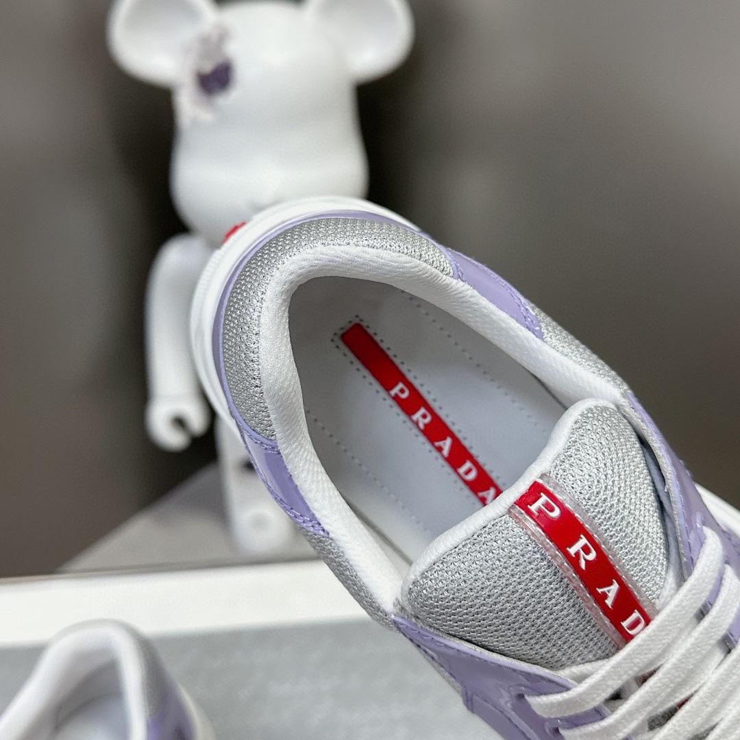 Prada America's Cup Biker Fabric Sneakers - 