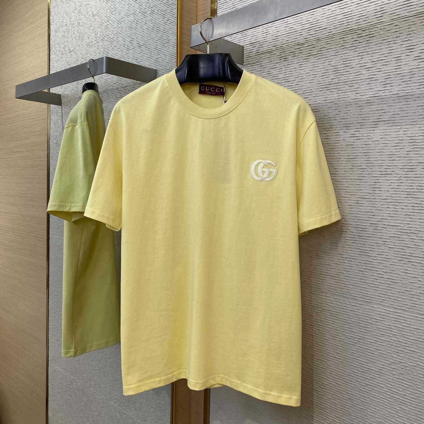Gucci Embroidered Cotton Jersey T-shirt - DesignerGu