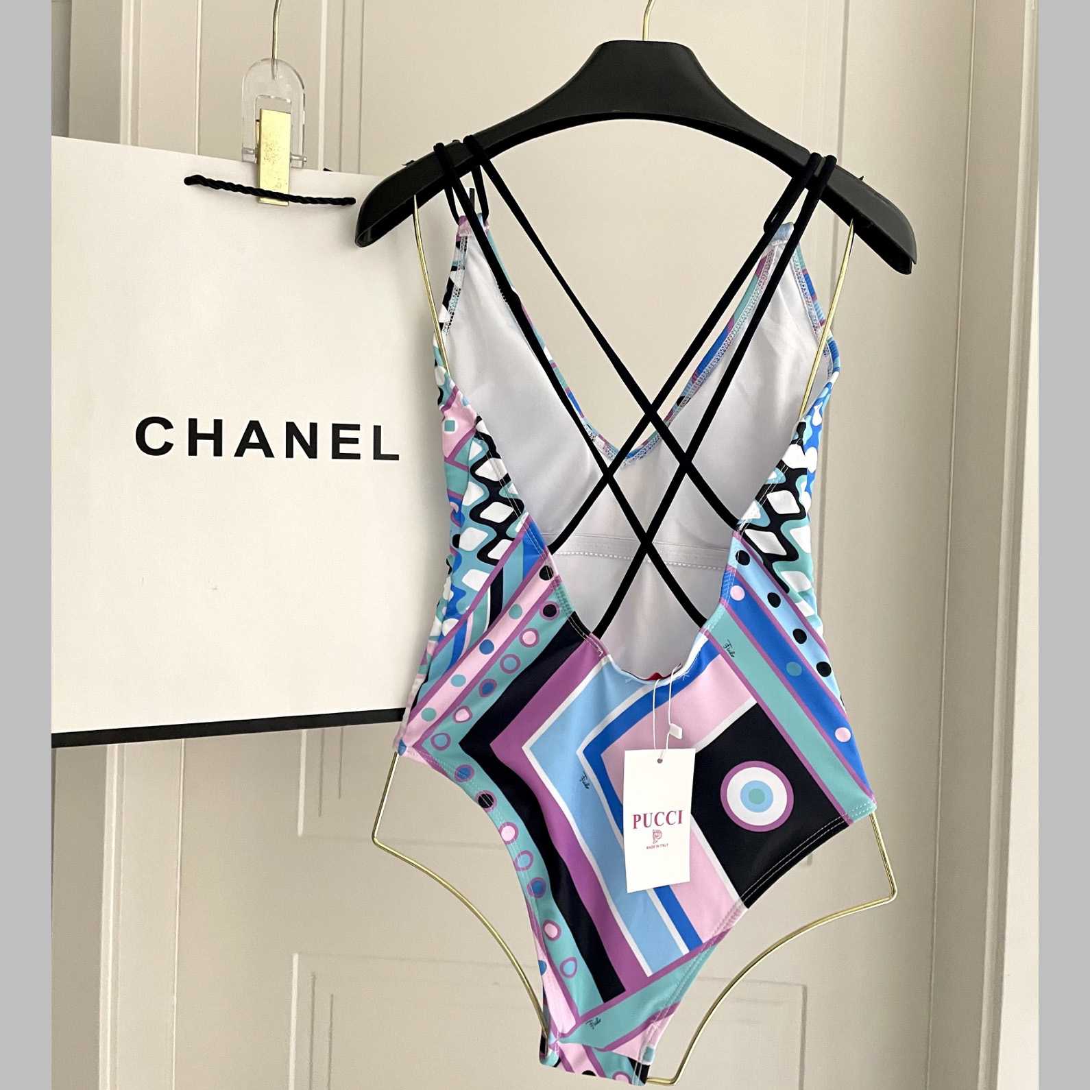 Pucci Iride-Print Swimsuit  - DesignerGu