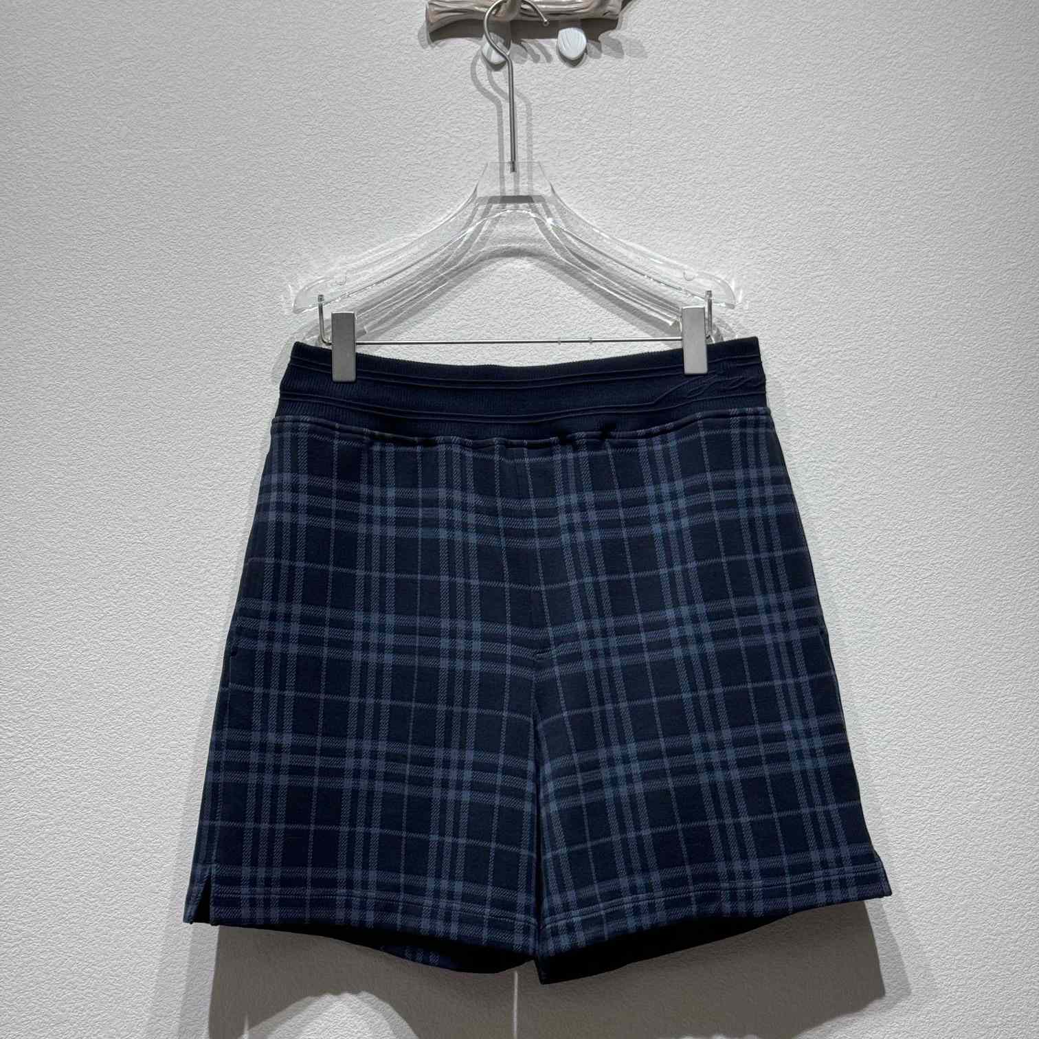 Burberry Check Stretch Cotton Blend Shorts - DesignerGu