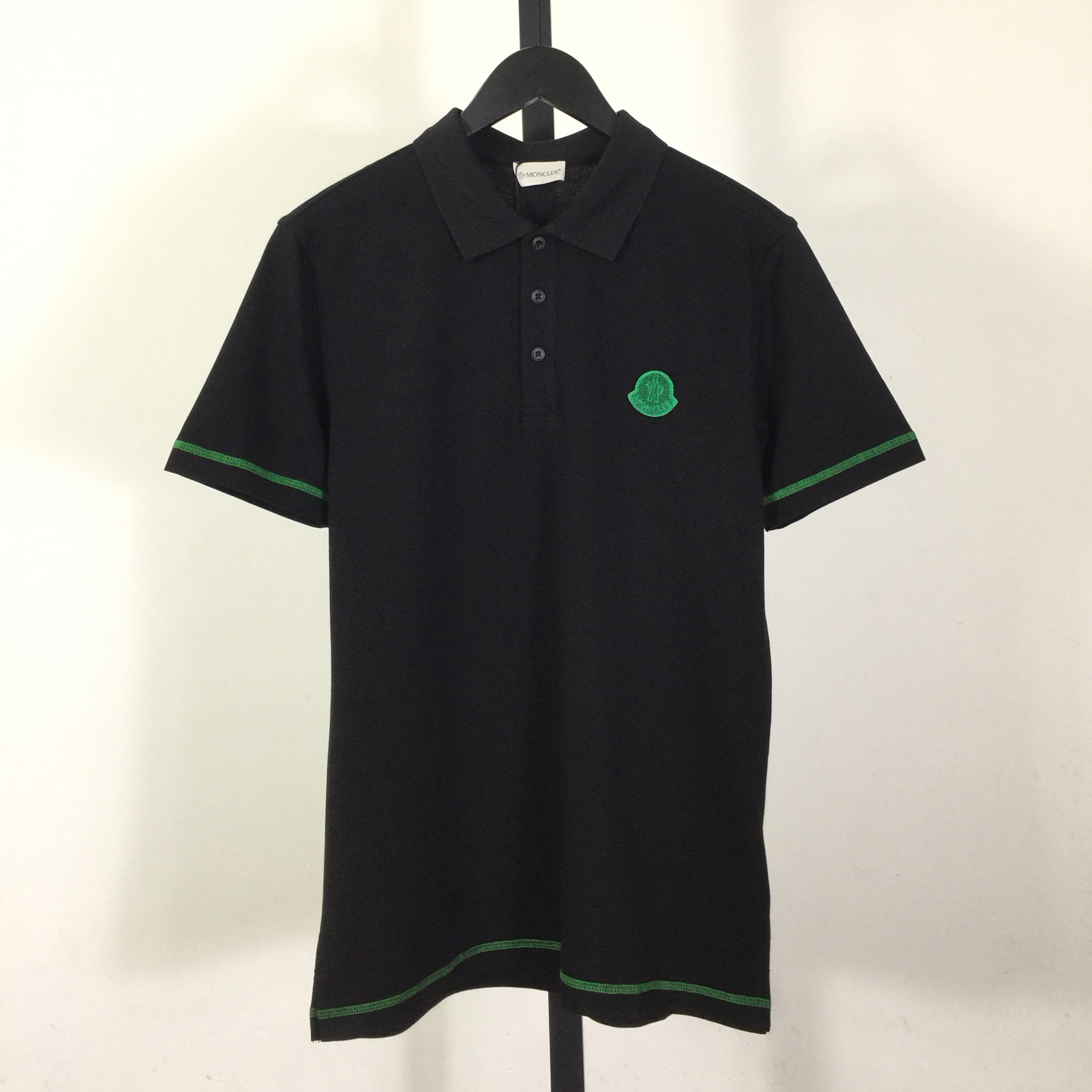 Moncler logo-patch Cotton Polo Shirt - DesignerGu