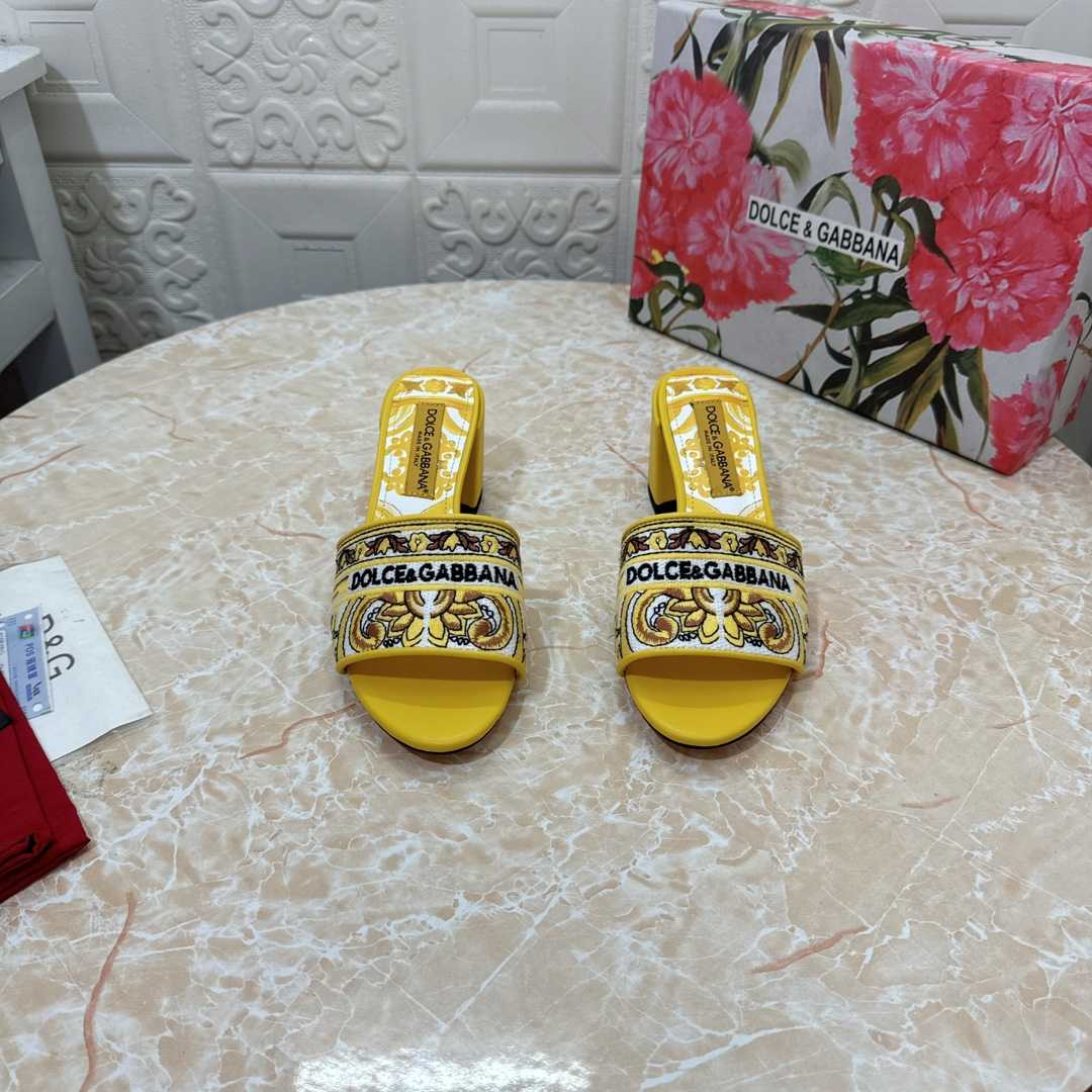 Dolce & Gabbana 65mm Majolica-embroidered Sandals  - DesignerGu