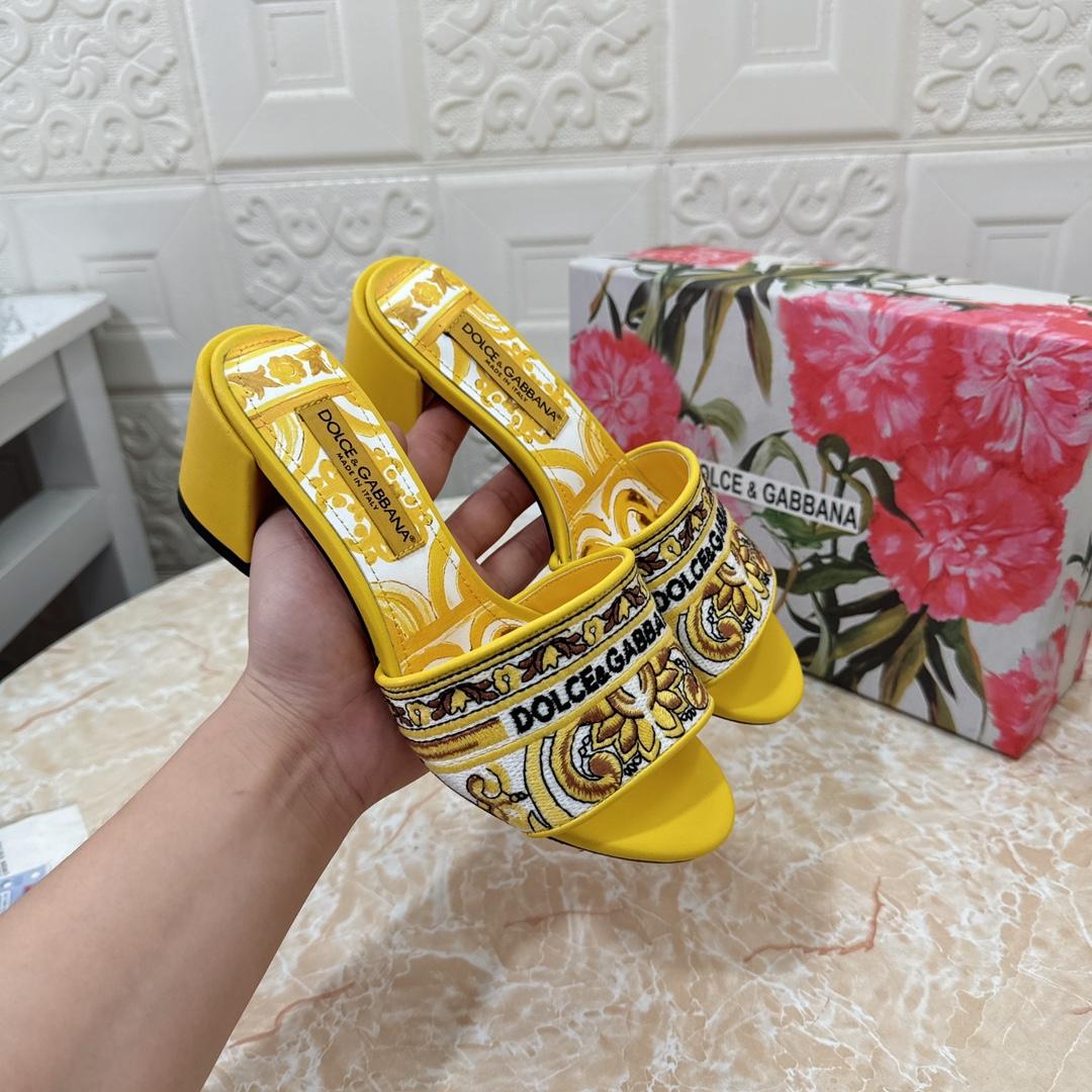 Dolce & Gabbana 65mm Majolica-embroidered Sandals  - DesignerGu