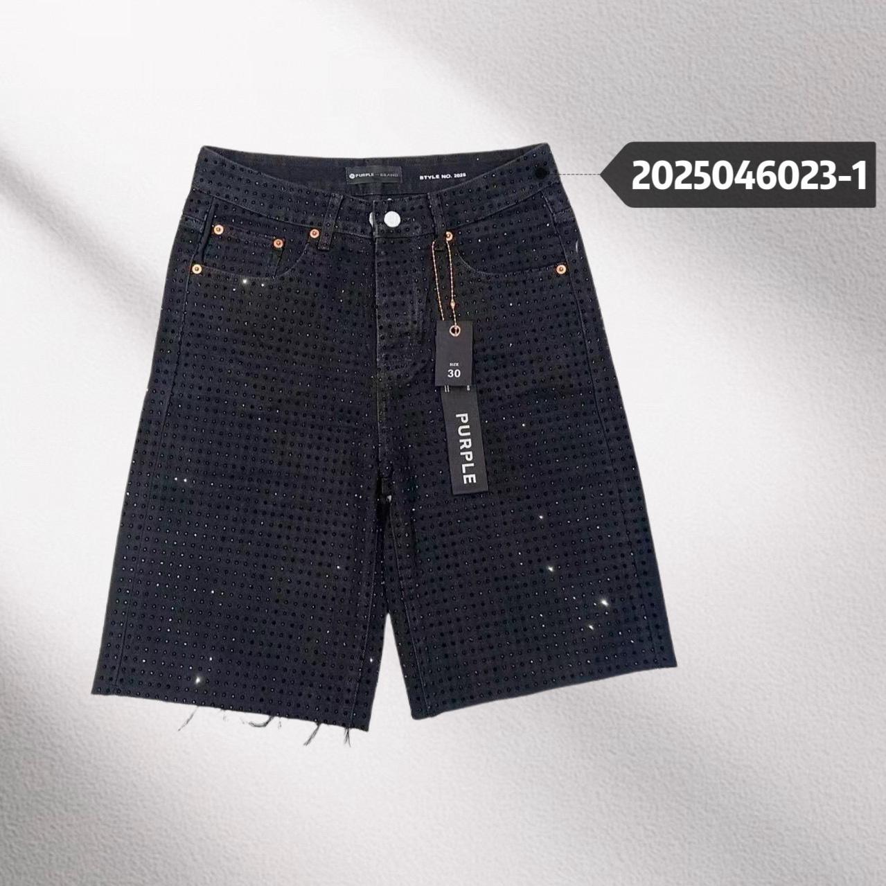 Purple-Brand Denim Shorts    6023-1 - DesignerGu