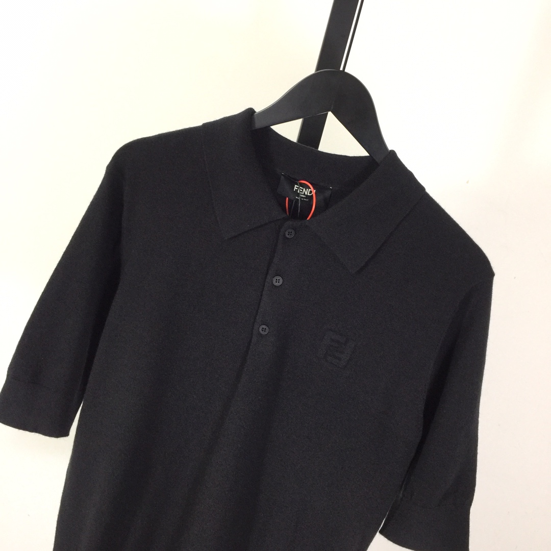 Fendi Embossing FF Short-Sleeved Polo Shirt - DesignerGu