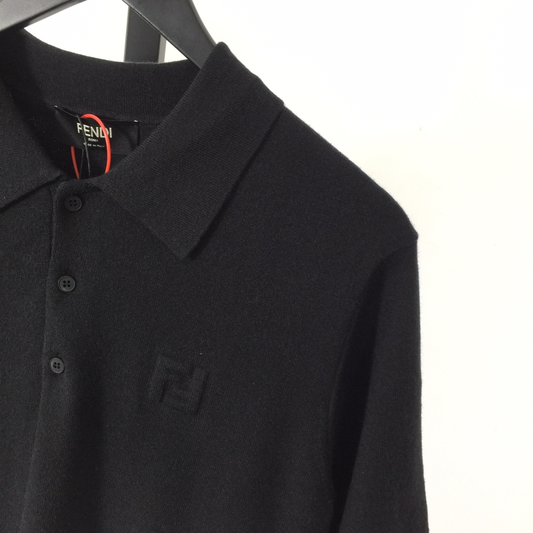 Fendi Embossing FF Short-Sleeved Polo Shirt - DesignerGu