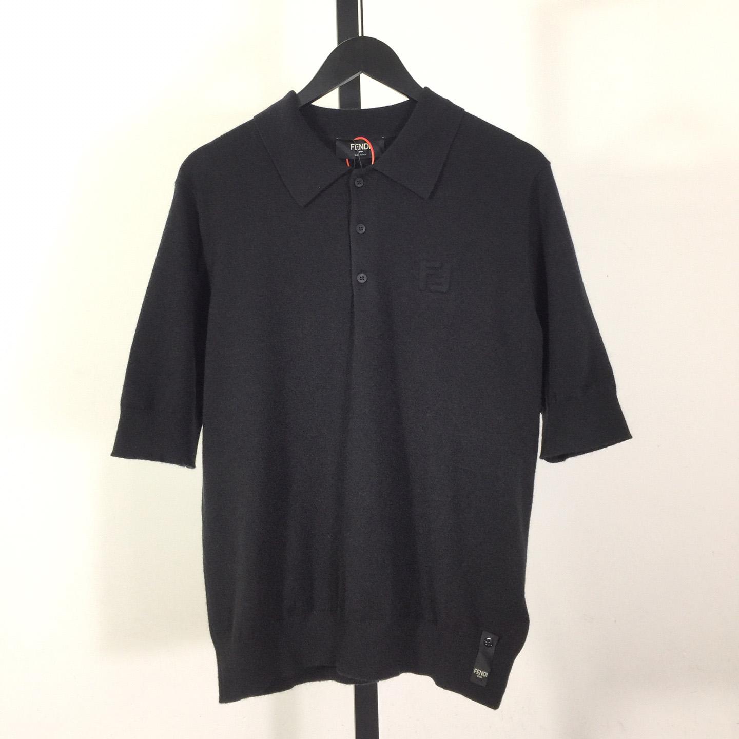 Fendi Embossing FF Short-Sleeved Polo Shirt - DesignerGu