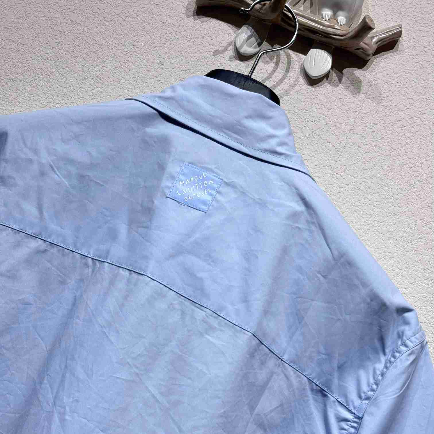 Louis Vuitton Monogram Flowers Embroidered Short-Sleeved Shirt  1AGTPB - DesignerGu