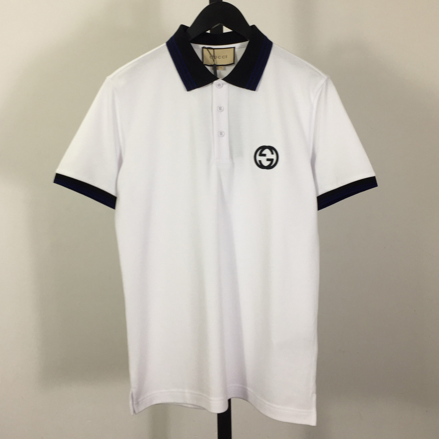 Gucci Interlocking G piqué polo shirt - DesignerGu