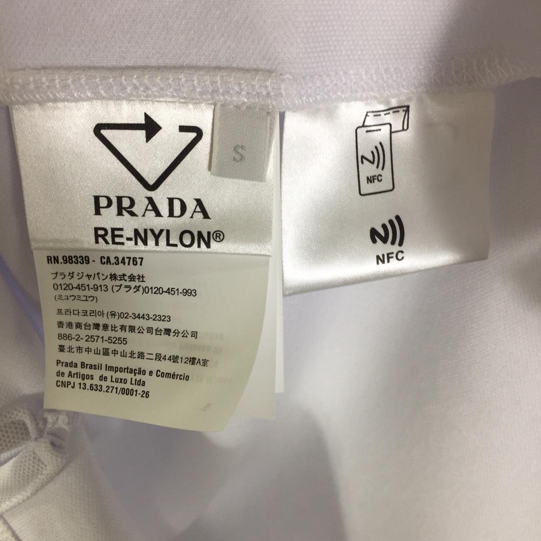 Prada Piqué Polo Shirt - DesignerGu