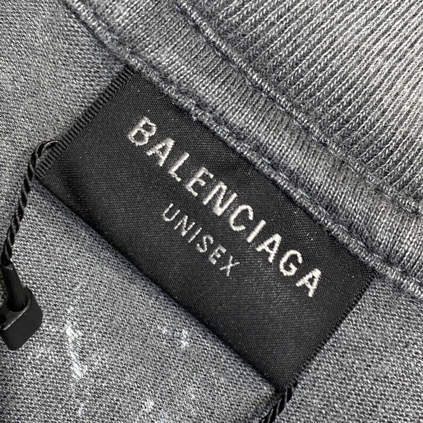 Balenciaga Back T-Shirt Medium Fit In Grey - DesignerGu